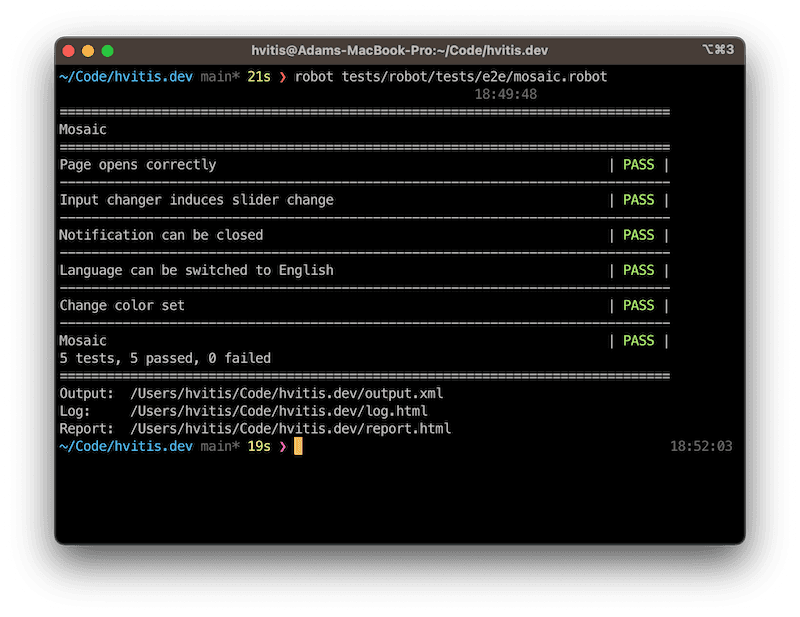 xml report robot framework java