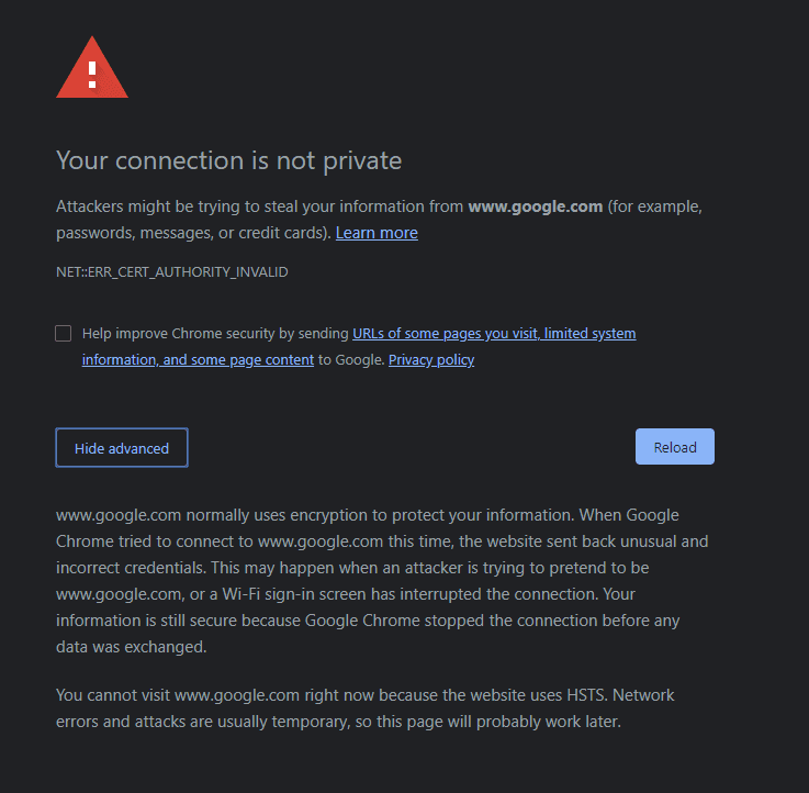 connection-not-private