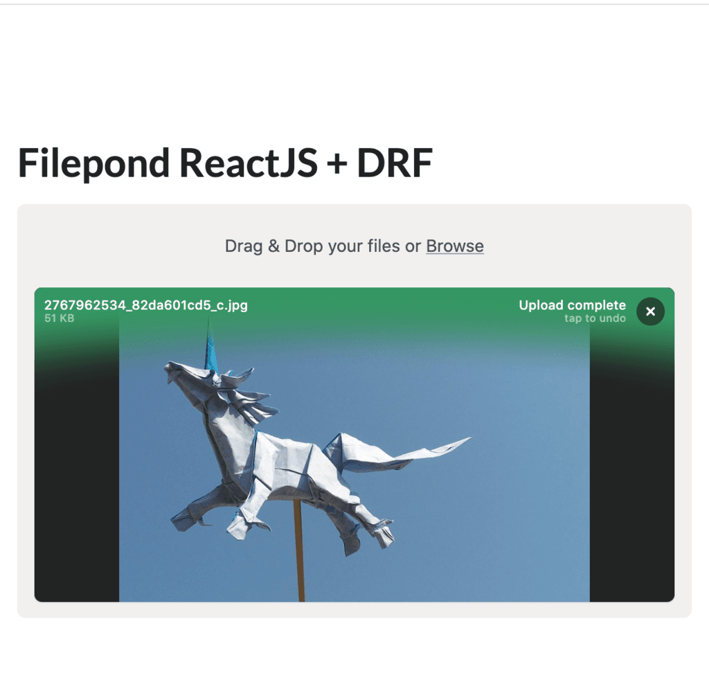Django Rest Framework & Filepond ReactJS | Ideas tested and turned into ...